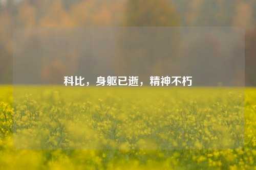 科比，身躯已逝，精神不朽