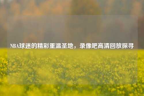 NBA球迷的精彩重温圣地，录像吧高清回放探寻
