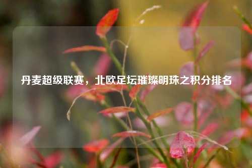丹麦超级联赛，北欧足坛璀璨明珠之积分排名