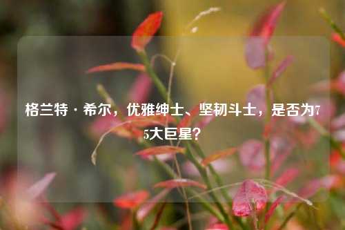 格兰特·希尔，优雅绅士、坚韧斗士，是否为75大巨星？