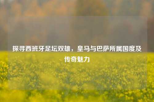 探寻西班牙足坛双雄，皇马与巴萨所属国度及传奇魅力