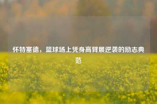 怀特塞德，篮球场上凭身高臂展逆袭的励志典范