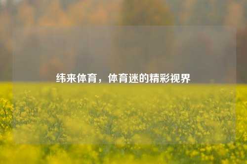 纬来体育，体育迷的精彩视界