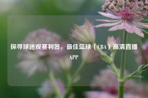 探寻球迷观赛利器，最佳篮球（CBA）高清直播APP
