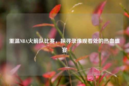 重温NBA火箭队比赛，探寻录像观看处的热血盛宴