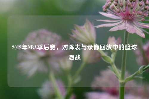 2012年NBA季后赛，对阵表与录像回放中的篮球激战