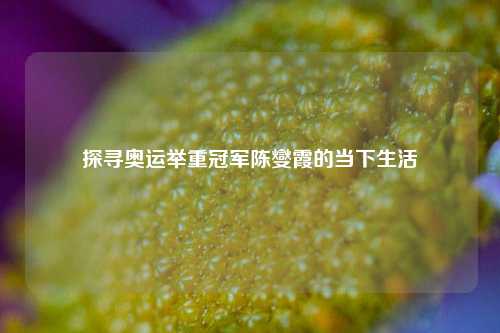 探寻奥运举重冠军陈燮霞的当下生活