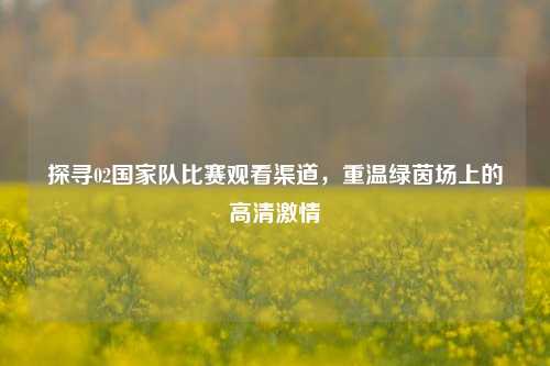 探寻02国家队比赛观看渠道，重温绿茵场上的高清激情
