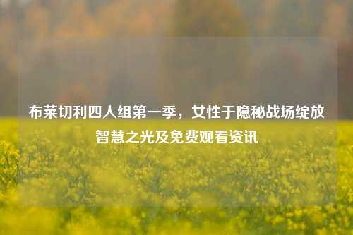 布莱切利四人组第一季，女性于隐秘战场绽放智慧之光及免费观看资讯
