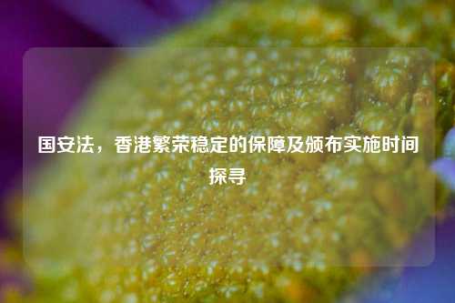 国安法，香港繁荣稳定的保障及颁布实施时间探寻
