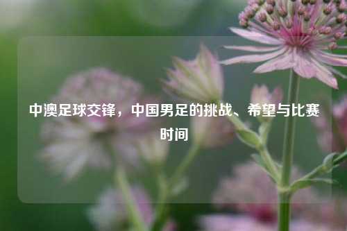 中澳足球交锋，中国男足的挑战、希望与比赛时间