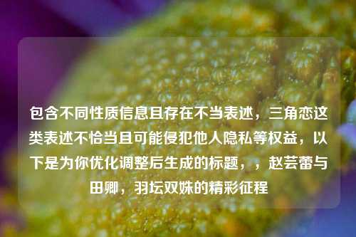 包含不同性质信息且存在不当表述，三角恋这类表述不恰当且可能侵犯他人隐私等权益，以下是为你优化调整后生成的标题，，赵芸蕾与田卿，羽坛双姝的精彩征程