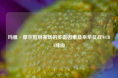 玛雅·摩尔暂别赛场的多面因素及来华征战WCBA缘由