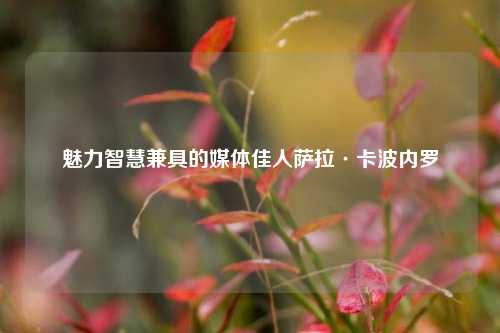 魅力智慧兼具的媒体佳人萨拉·卡波内罗