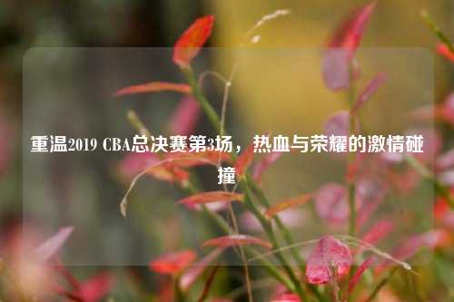 重温2019 CBA总决赛第3场，热血与荣耀的激情碰撞