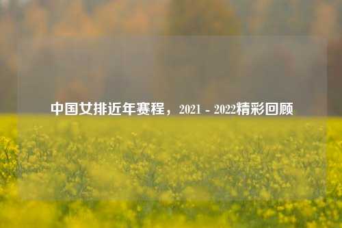 中国女排近年赛程，2021 - 2022精彩回顾