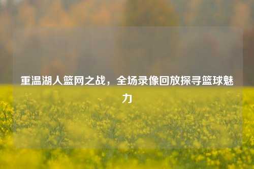 重温湖人篮网之战，全场录像回放探寻篮球魅力
