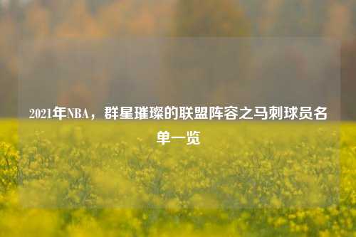 2021年NBA，群星璀璨的联盟阵容之马刺球员名单一览