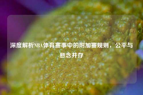 深度解析NBA体育赛事中的附加赛规则，公平与悬念并存