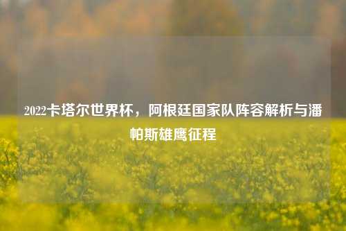 2022卡塔尔世界杯，阿根廷国家队阵容解析与潘帕斯雄鹰征程