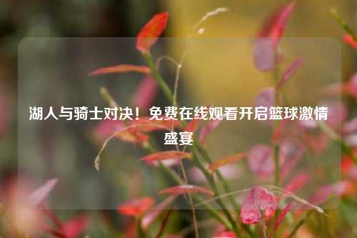 湖人与骑士对决！免费在线观看开启篮球激情盛宴