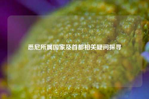 悉尼所属国家及首都相关疑问探寻